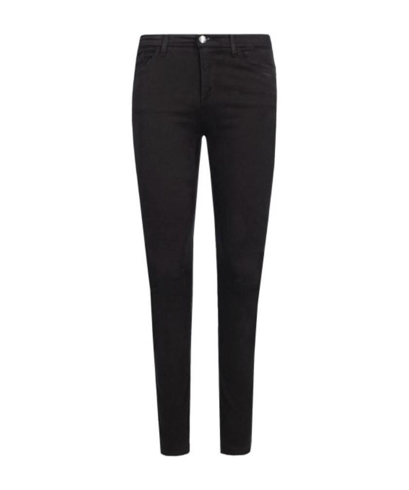 Emporio Armani Logo Details Jeans In Black