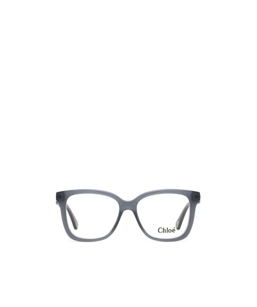 Chloé Ch0090o Rectangle-frame Glasses In Gray