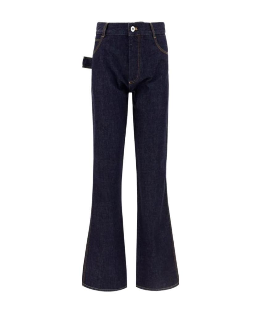 Bottega Veneta Side-loop Flared Jeans In Blue