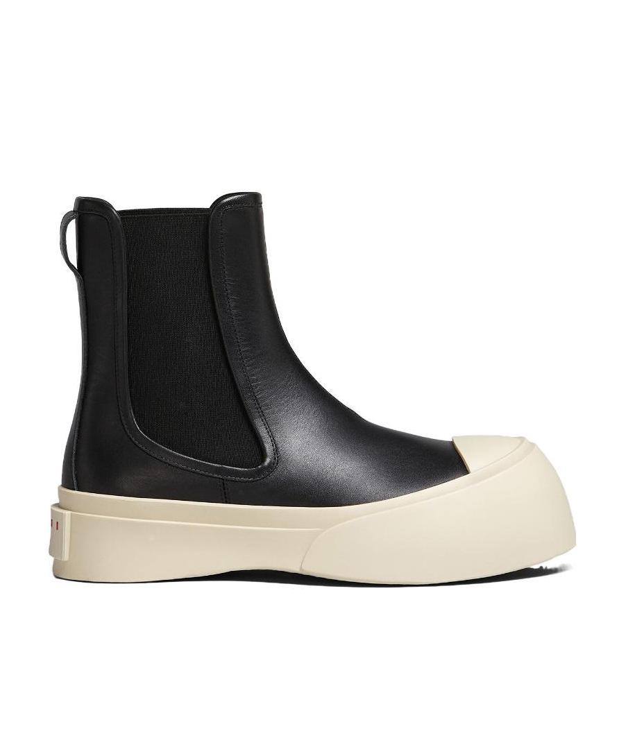 MARNI MARNI SLIP-ON ROUND-TOE ANKLE BOOTS