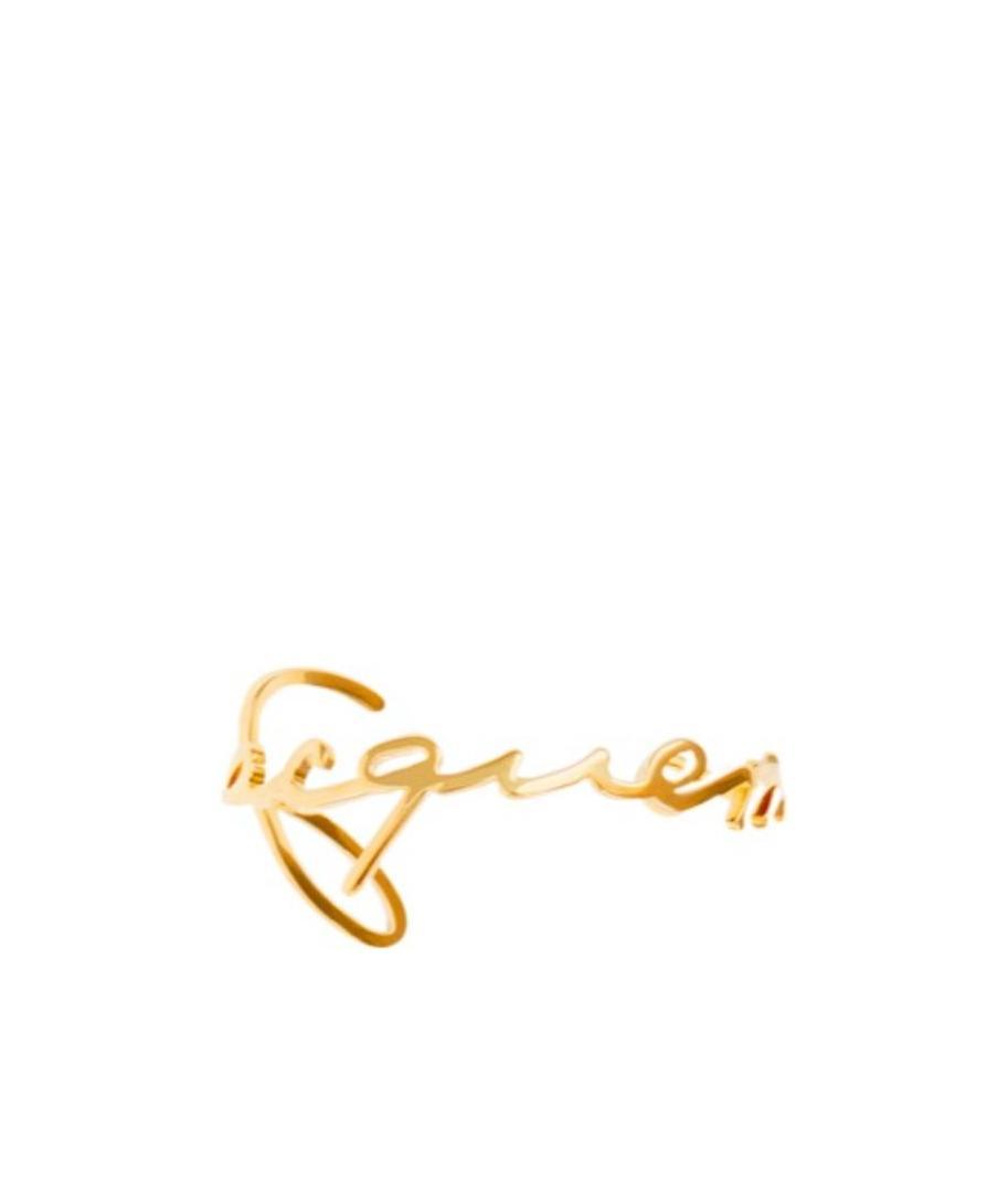 JACQUEMUS LOGO-LETTERING CUFF BRACELET