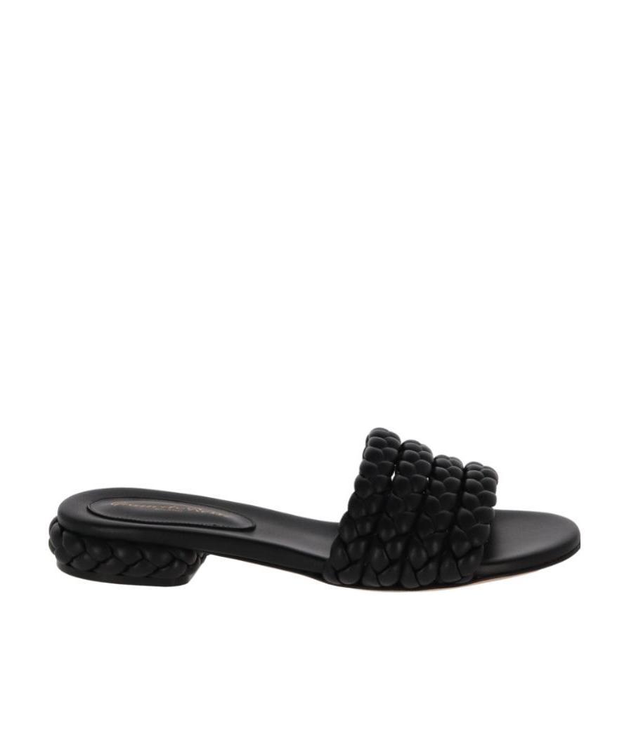 GIANVITO ROSSI GIANVITO ROSSI BRAIDED SLIP-ON SANDALS