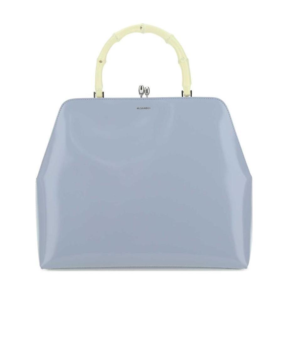 Jil Sander Goji Square-frame Tote In Blue
