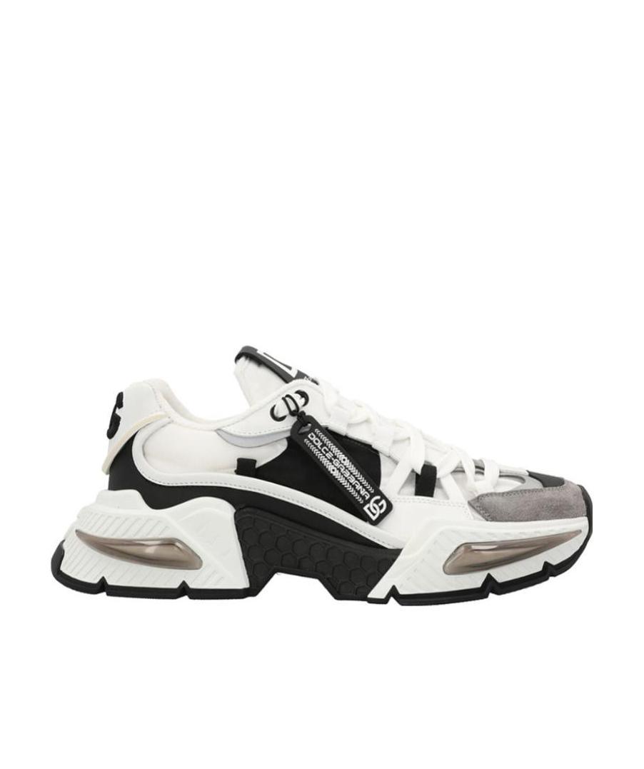 Dolce & Gabbana Airmaster Panelled Low-top Sneakers In White