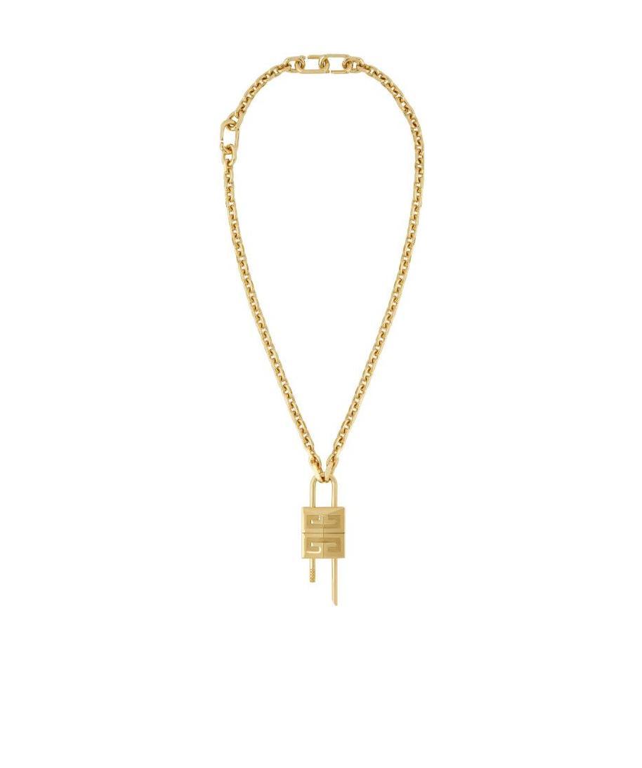 Givenchy 4g Padlock-pendant Necklace In Yellow