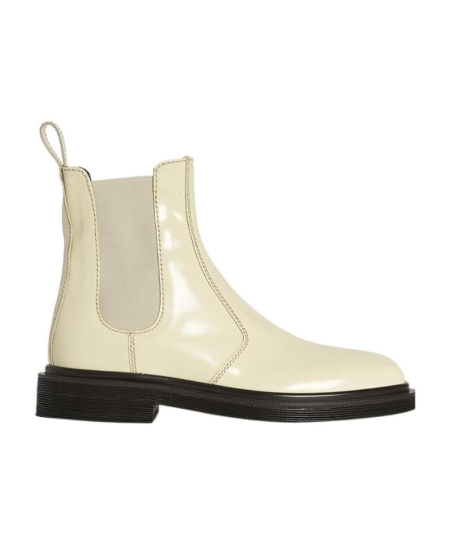 The Row Off-white Elastic Ranger Boots In Nude