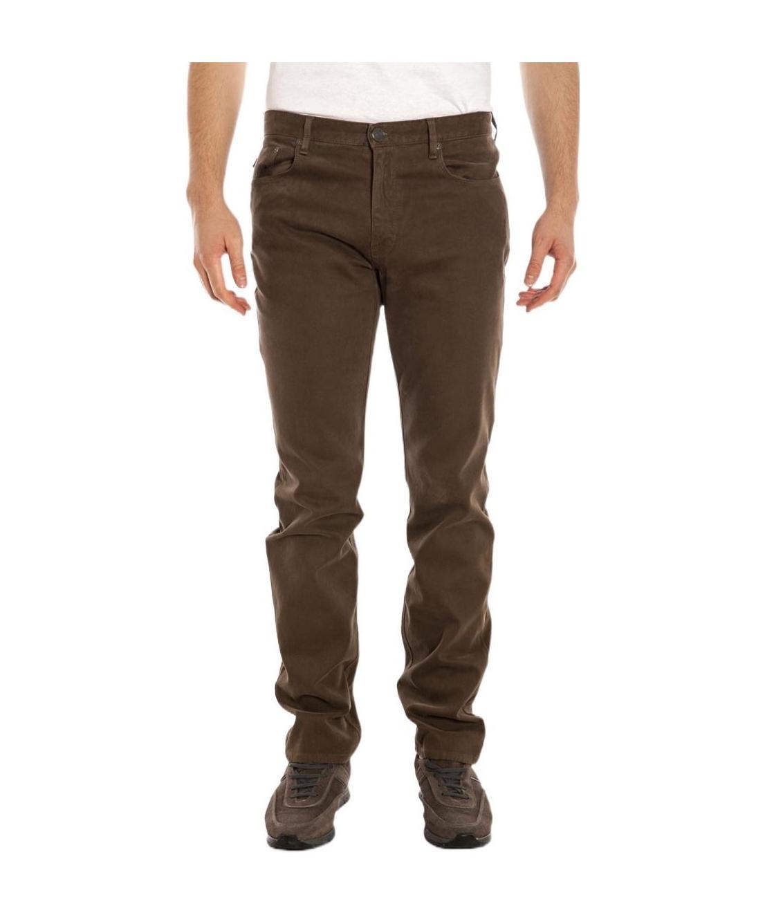 Burberry Straight Slim-fitting Jeans In Brown