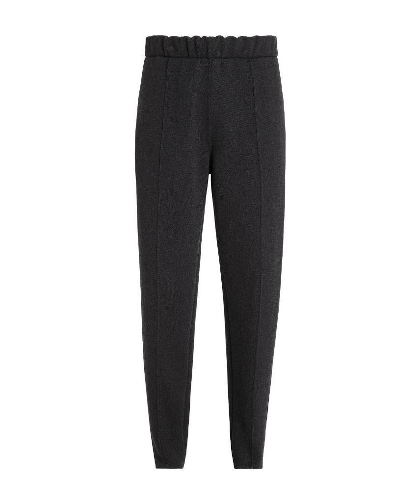 Zegna Elasticated Cashmere-blend Trousers In Black