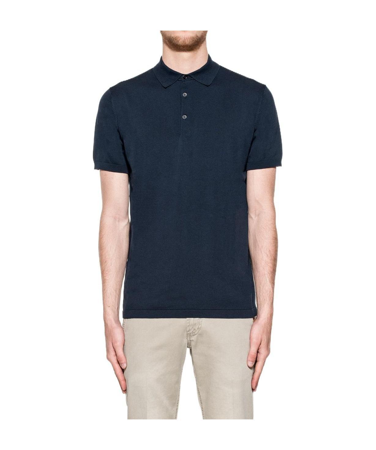 Shop Aspesi Classic Polo Shirt In Black
