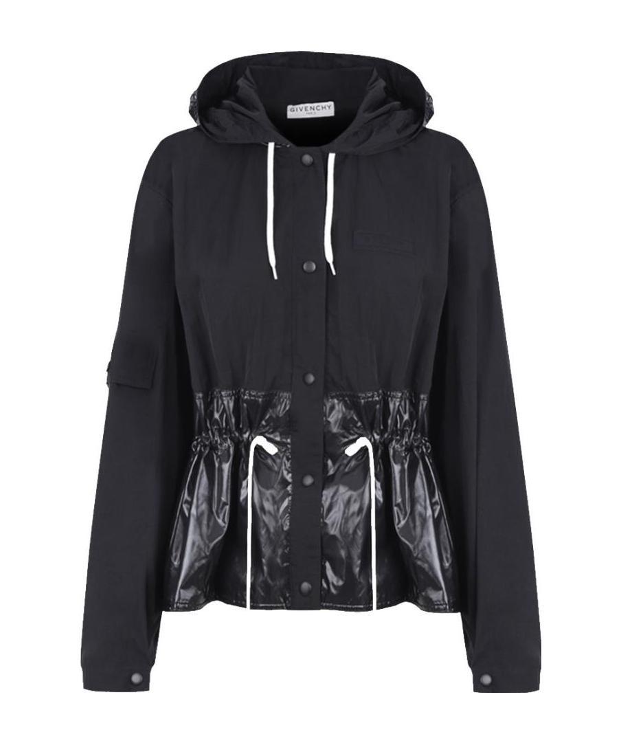 GIVENCHY CROPPED GATHERED WINDBREAKER 