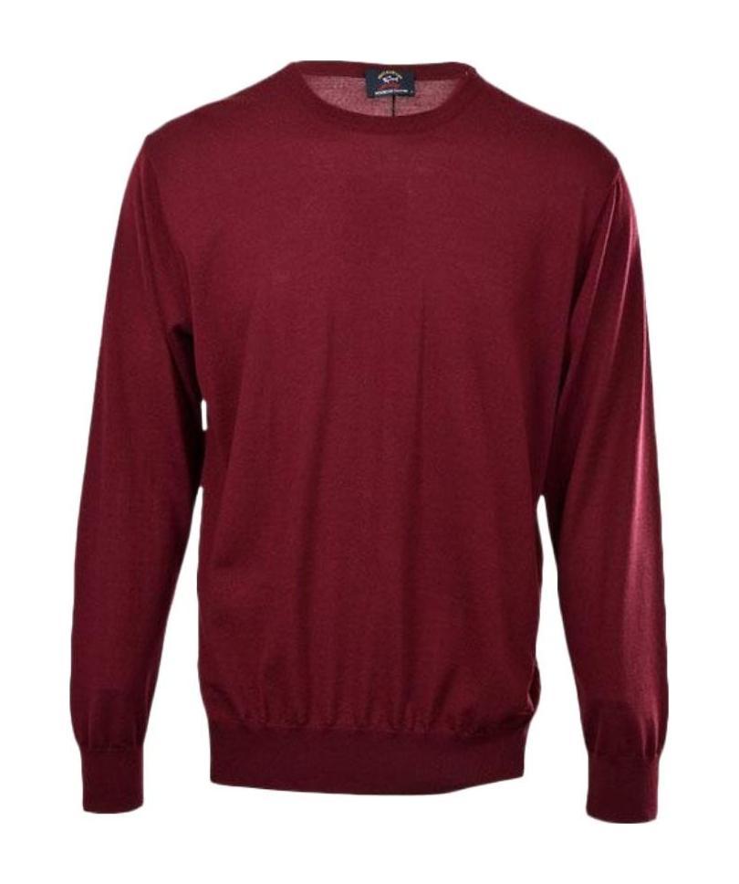 Paul & Shark Round-neck Long-sleeved Pullover In Red