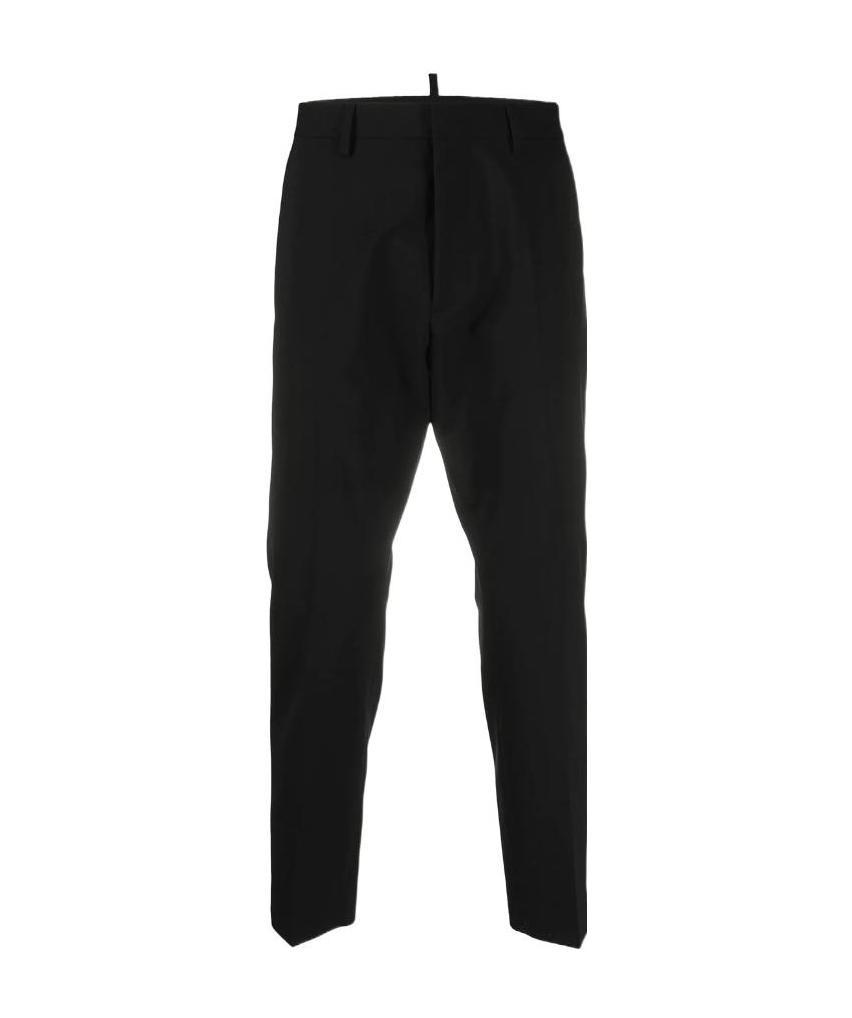 Dsquared2 Dan Stretch-fit Wool Trousers In Black