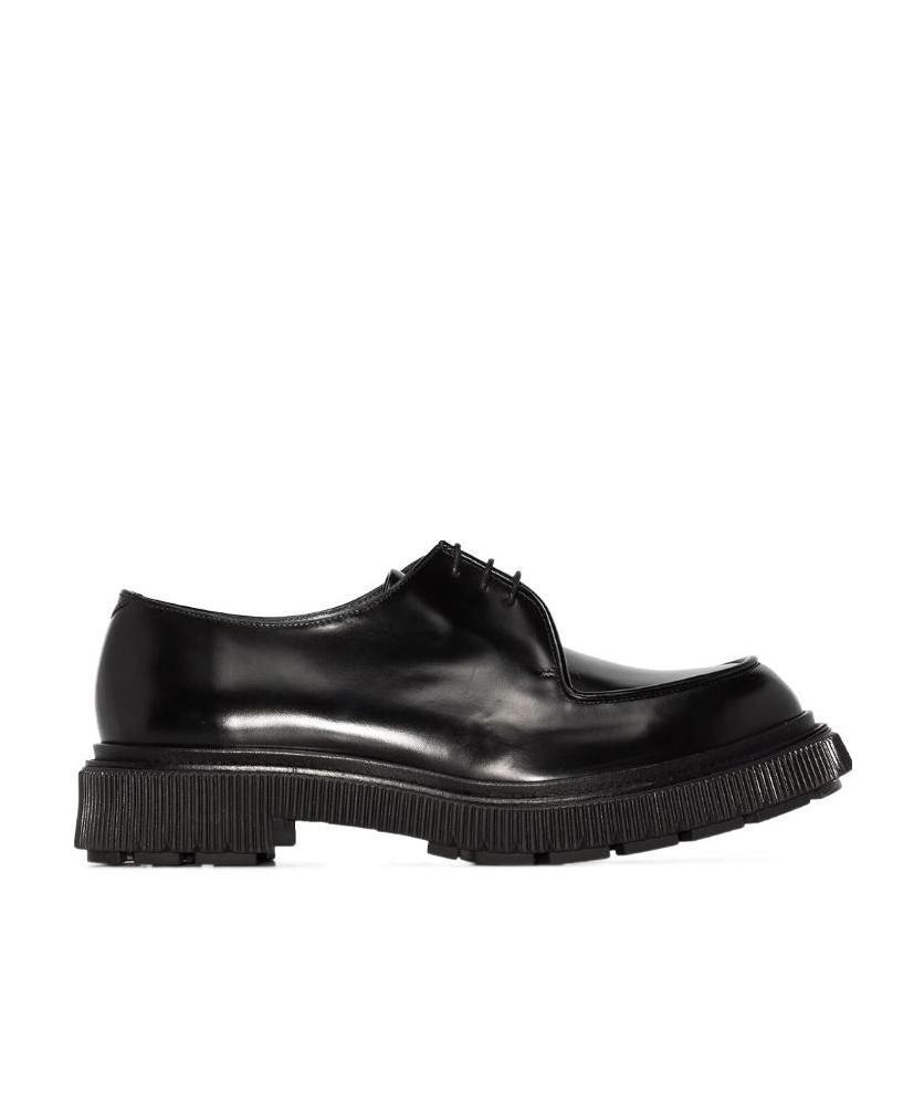Adieu Type 181 Leather Lace-up Derby Shoes In Black