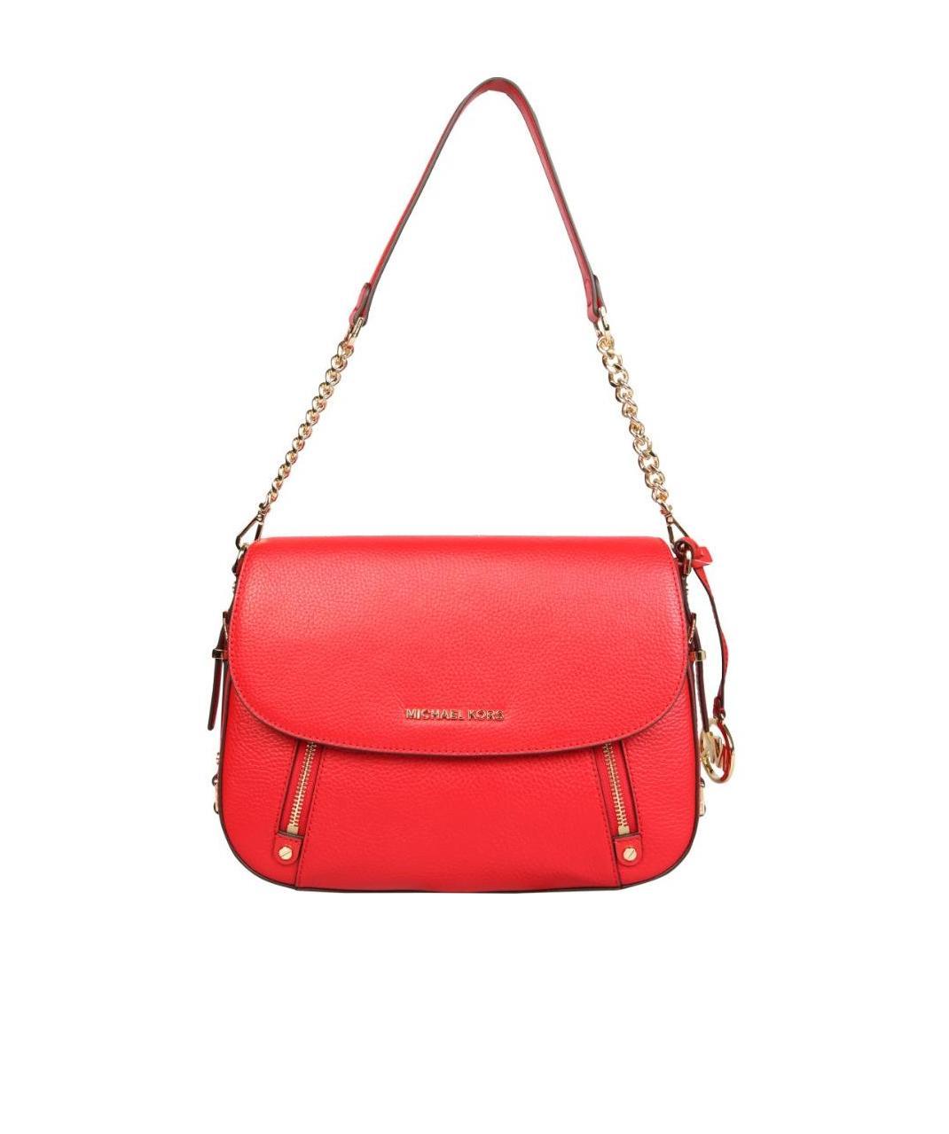 Michael Michael Kors Top Flap Shoulder Bag In Red