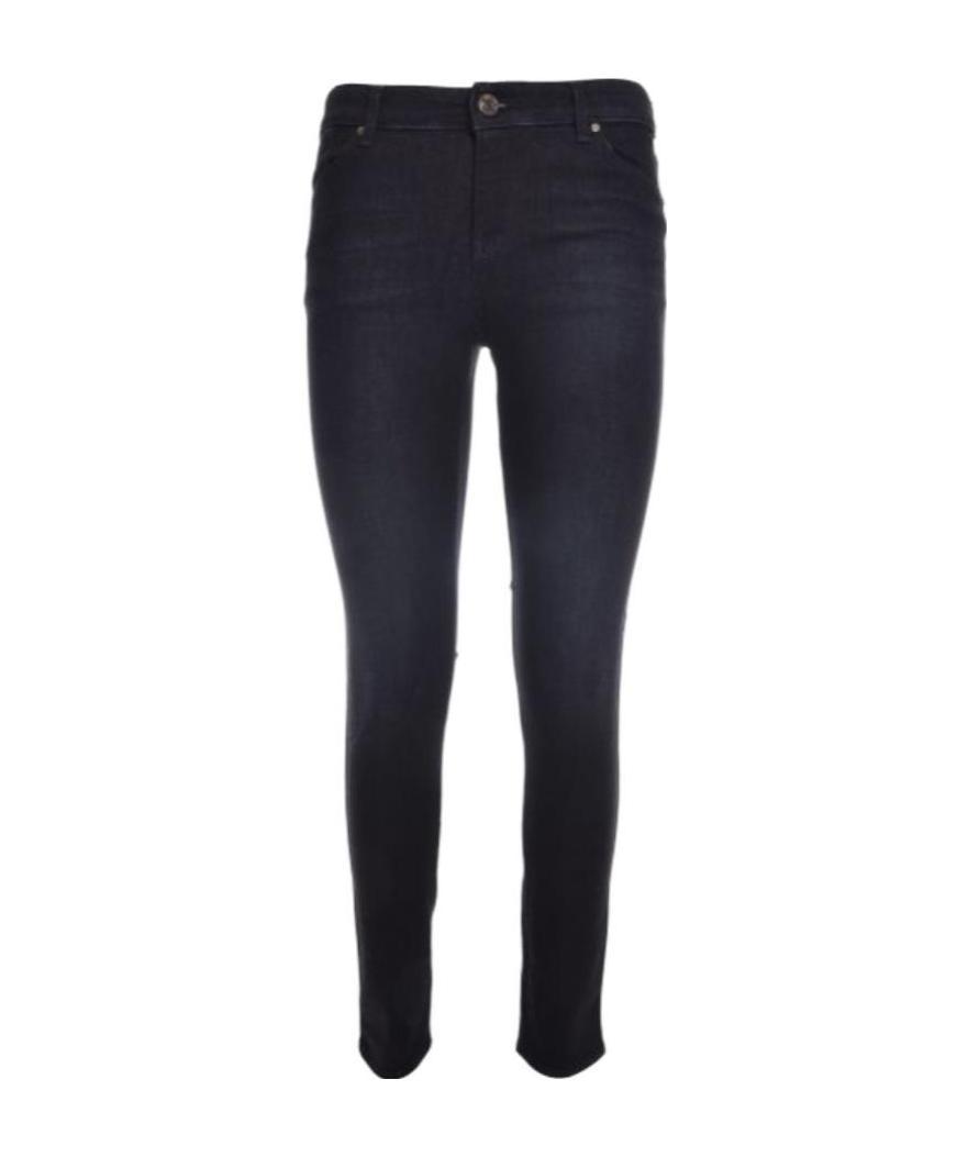 Shop Armani Jeans Logo Jeans In Black