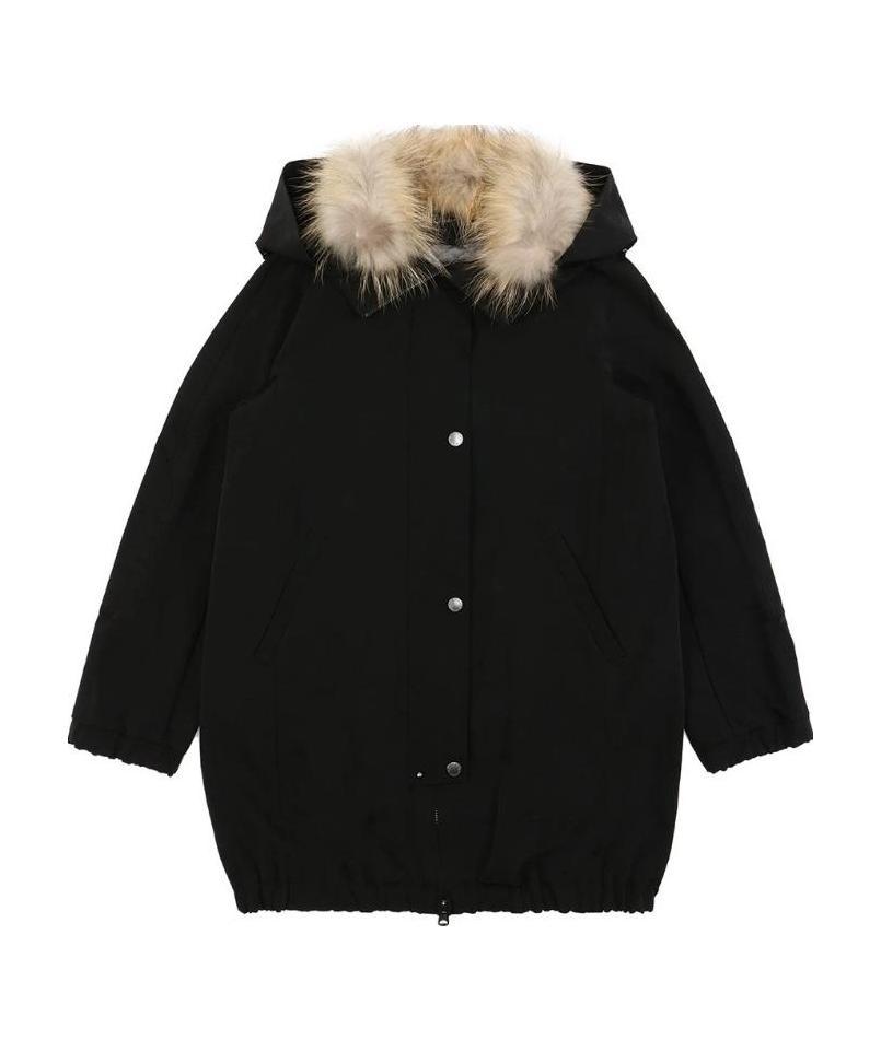 Weekend Max Mara Hooded Casual Jacket In Black