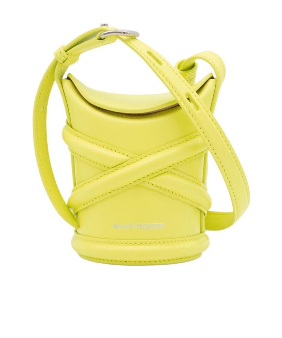 Alexander Mcqueen The Curve Mini Crossbody Bag In Yellow