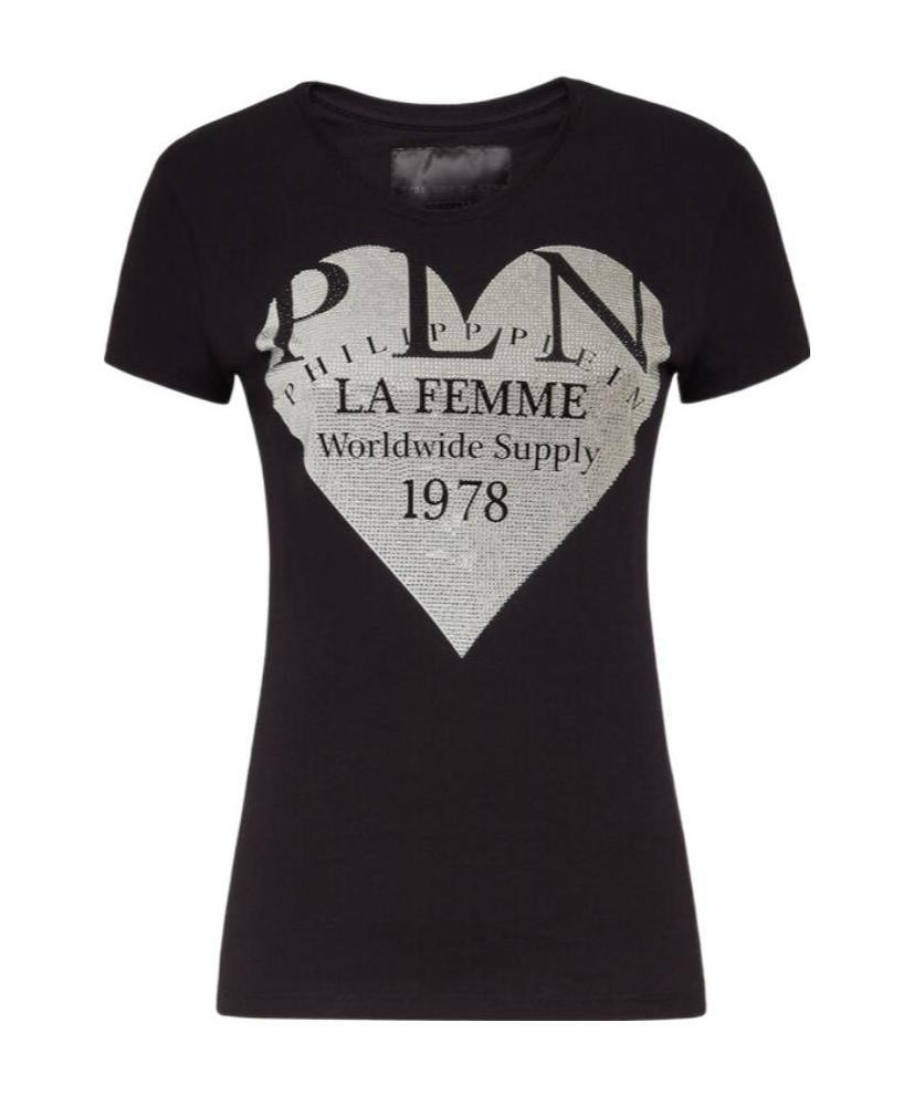 Philipp Plein Logo Details T-shirt In Black