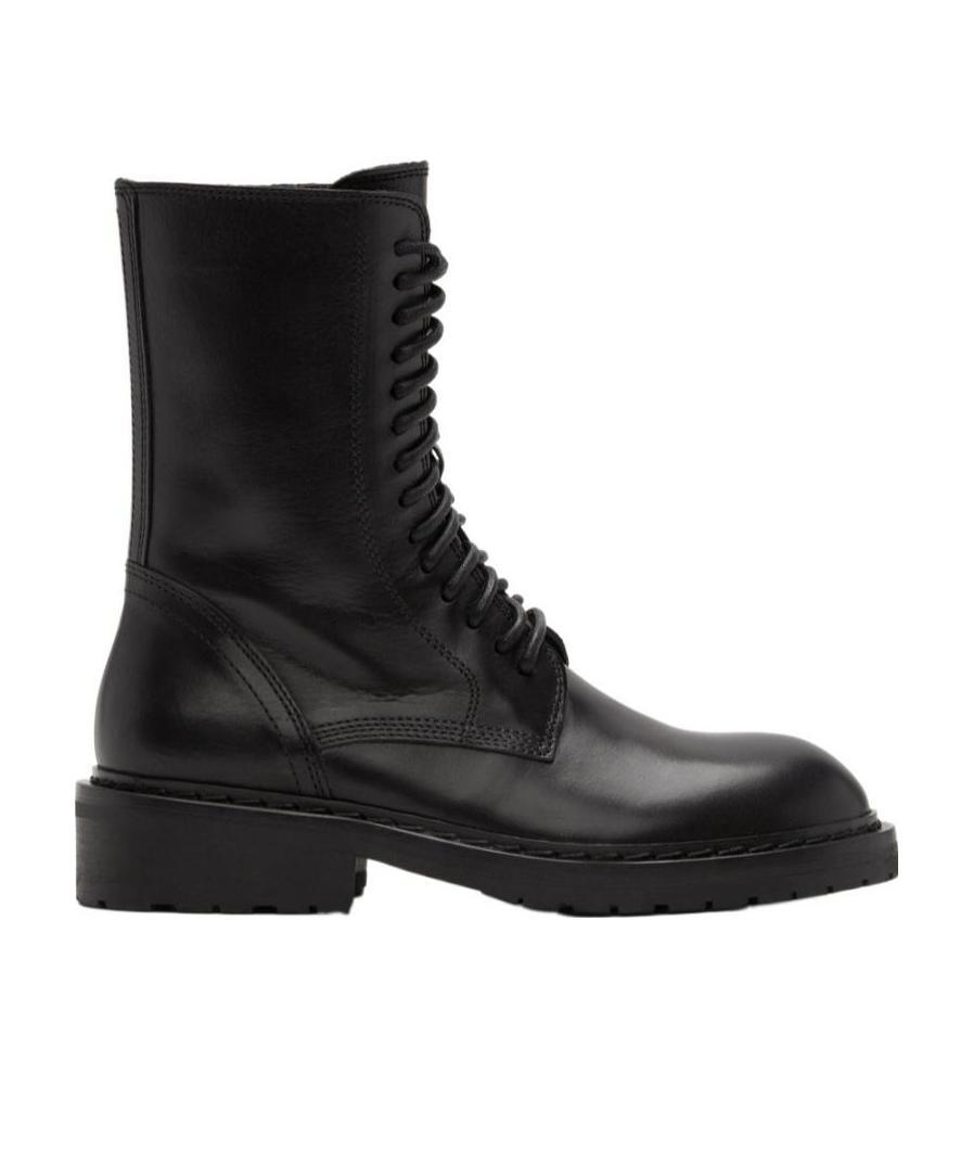 Ann Demeulemeester Danny Lace-up Ankle Boots In Black