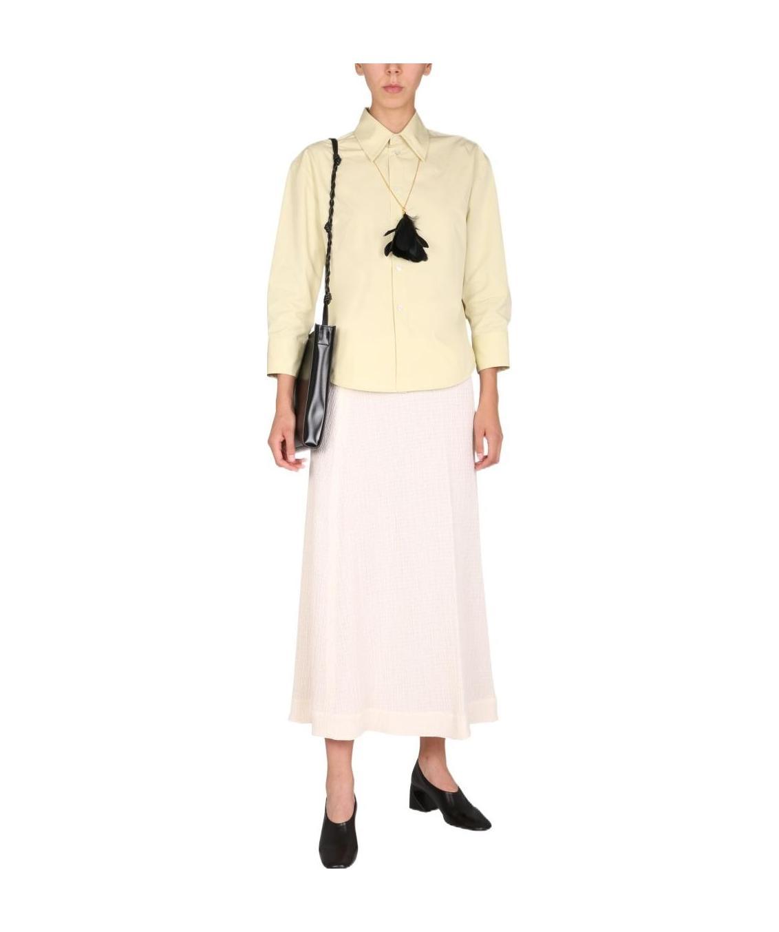 Shop Jil Sander Tailored Cotton Shirt In Pink