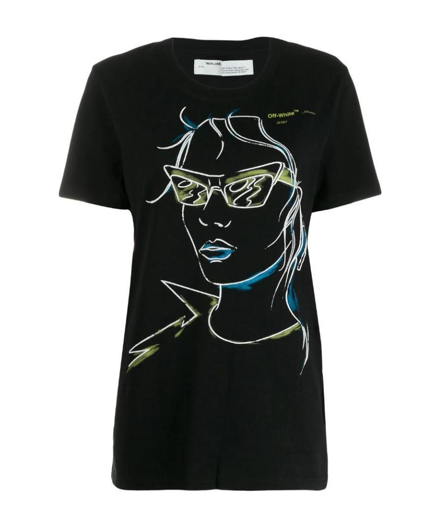Off-white Pattern Printed T-shirt In Black
