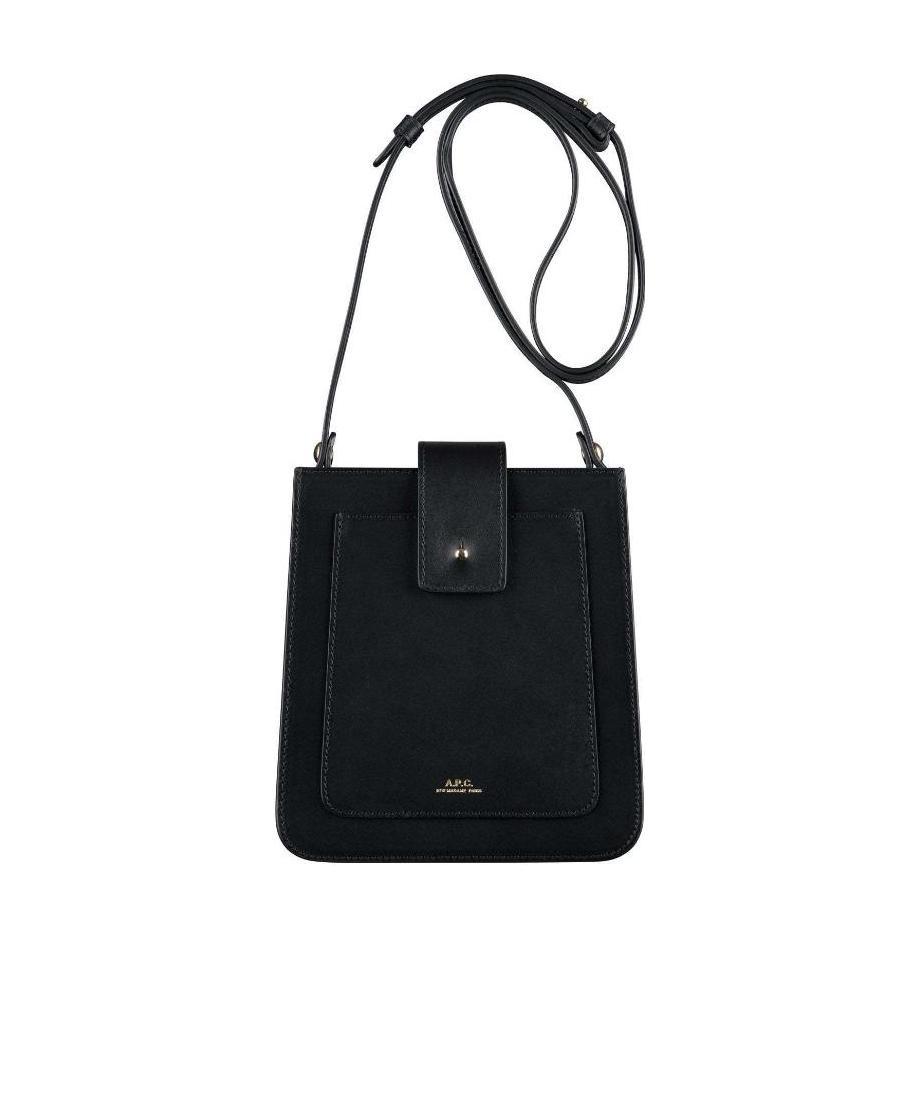 Apc Albane Foil-print Satchel In Black