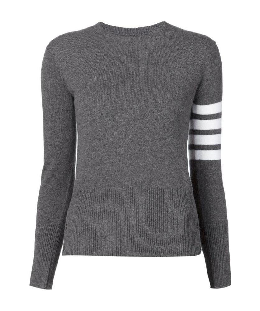 Thom Browne Virgin Wool Sweater In White