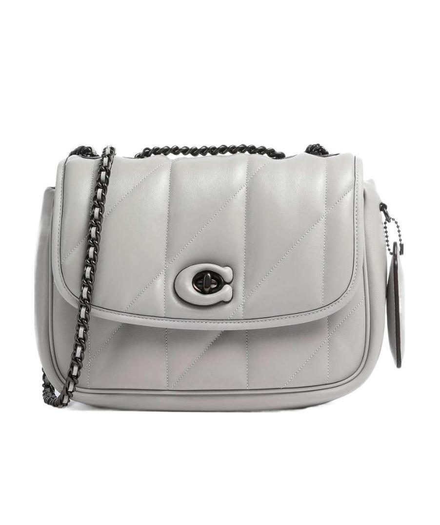 Coach Pillow Madison Shoulder Bag In Gray