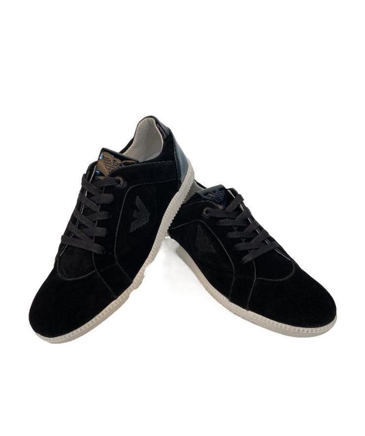 EMPORIO ARMANI LOGO DETAILS CASUAL SPORTS SHOES