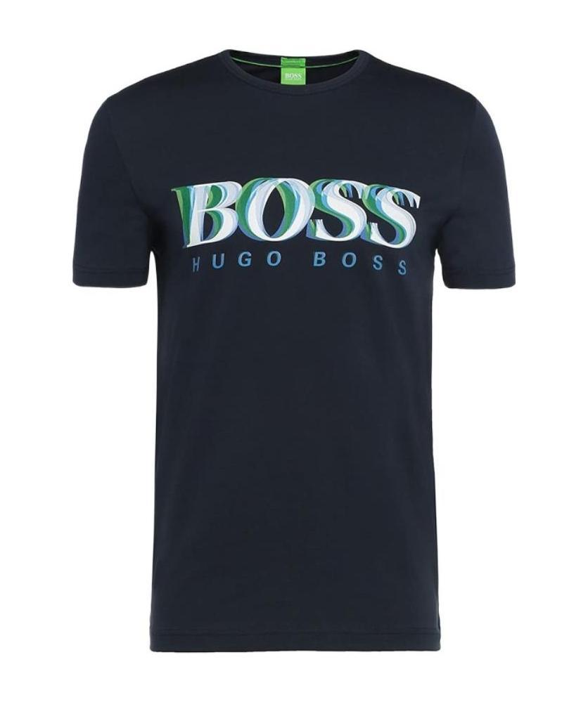 Hugo Boss T-shirt With Round Neck And Short Sleeves In Black