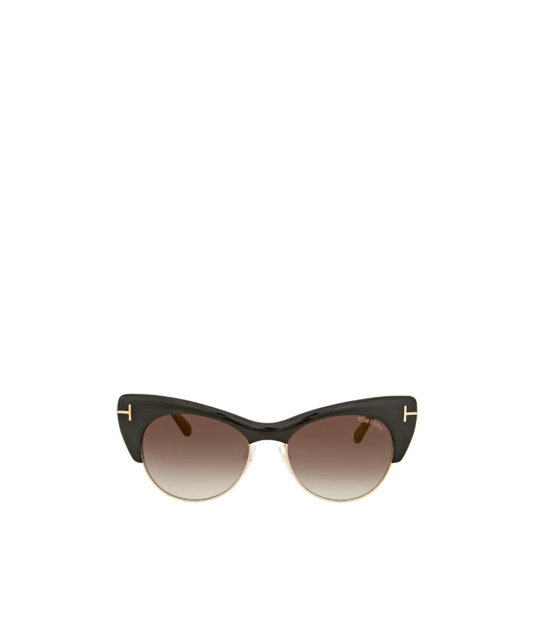 Tom Ford Logo Gradient Sunglasses In Black