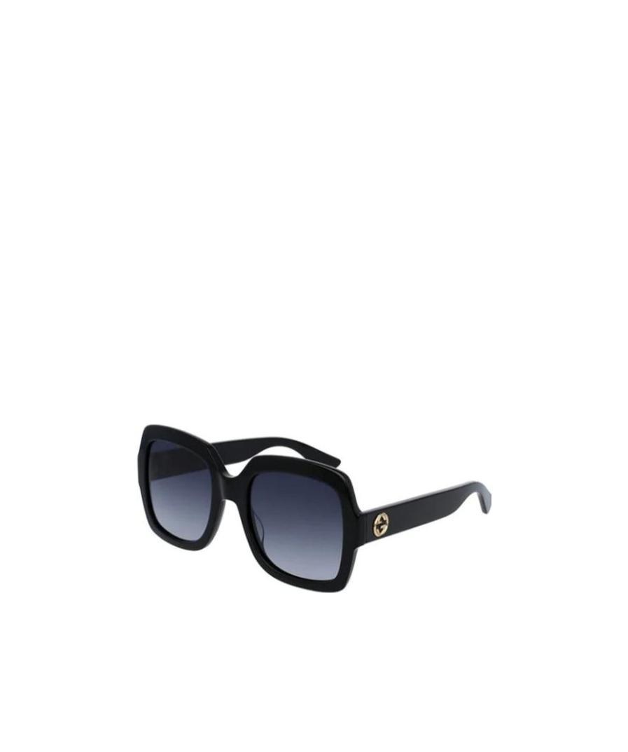 Gucci Women\'s Black Gradient Oversized Sunglasses Gucci Black Gradient GG3027/S Crest Oversized Sunglasses  main image 3