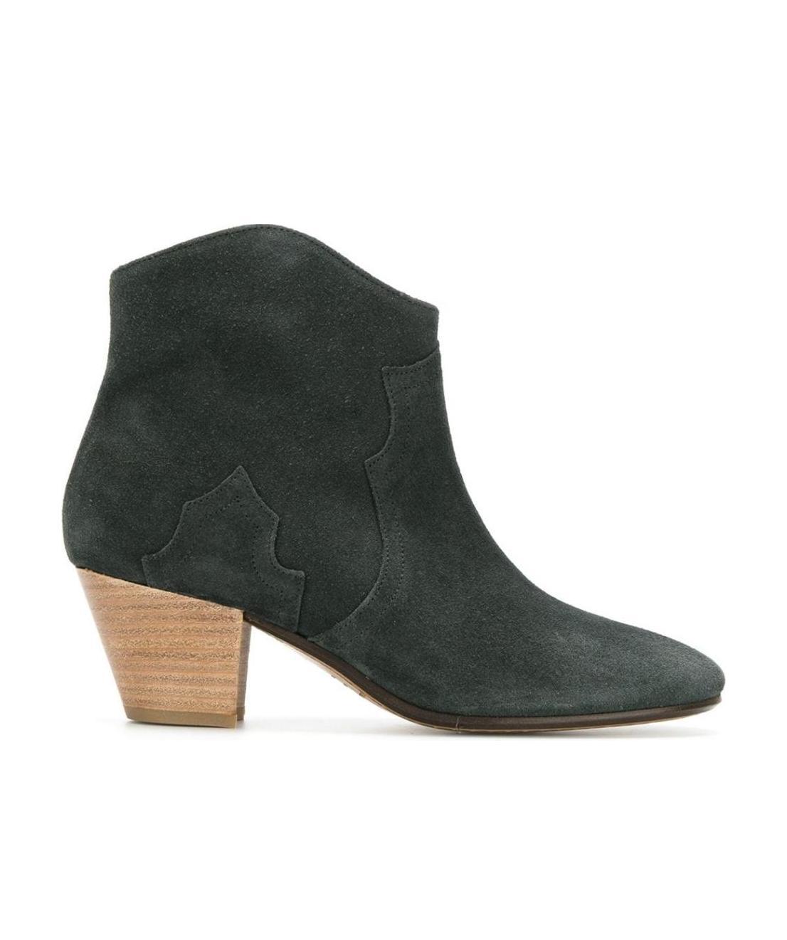Isabel Marant Dicker Leather Boots In Black