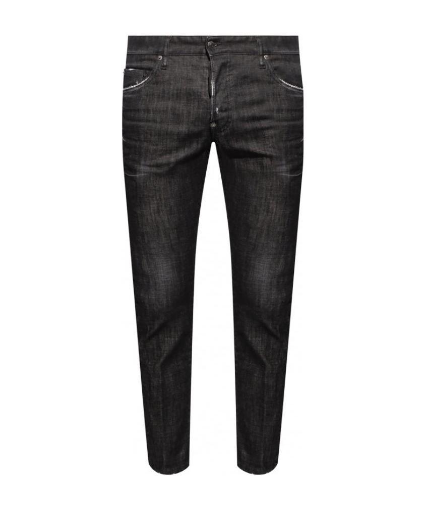 Dsquared2 Distressed-effect Skinny Jeans In Black