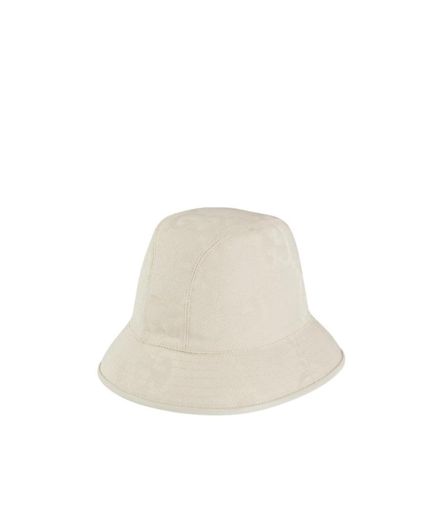 Gucci Jumbo Gg Bucket Hat In White
