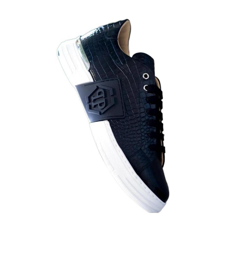Philipp Plein Logo Low-cut Sneakers In Black
