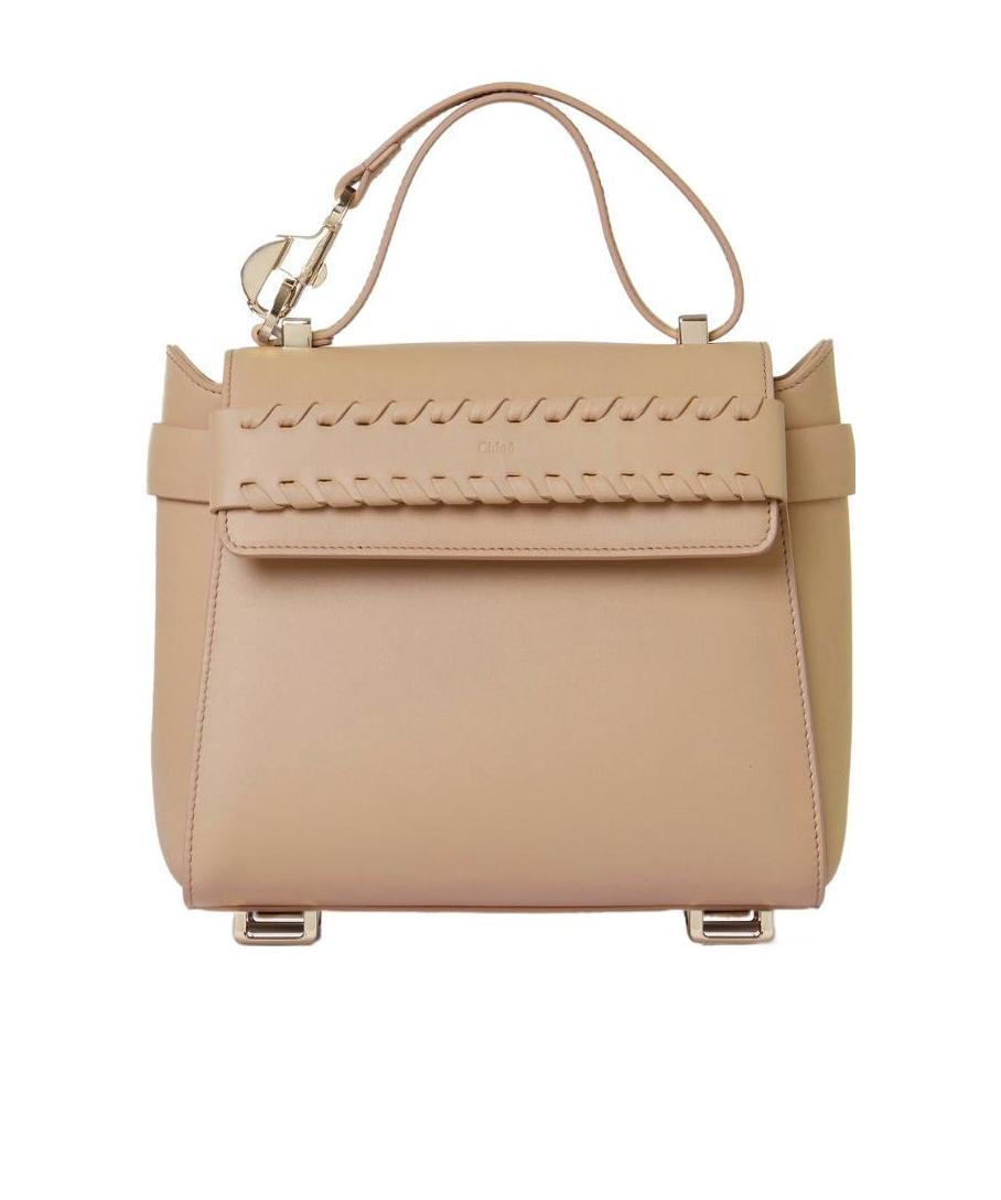 Chloé Nacha Small Shoulder Bag In Nude