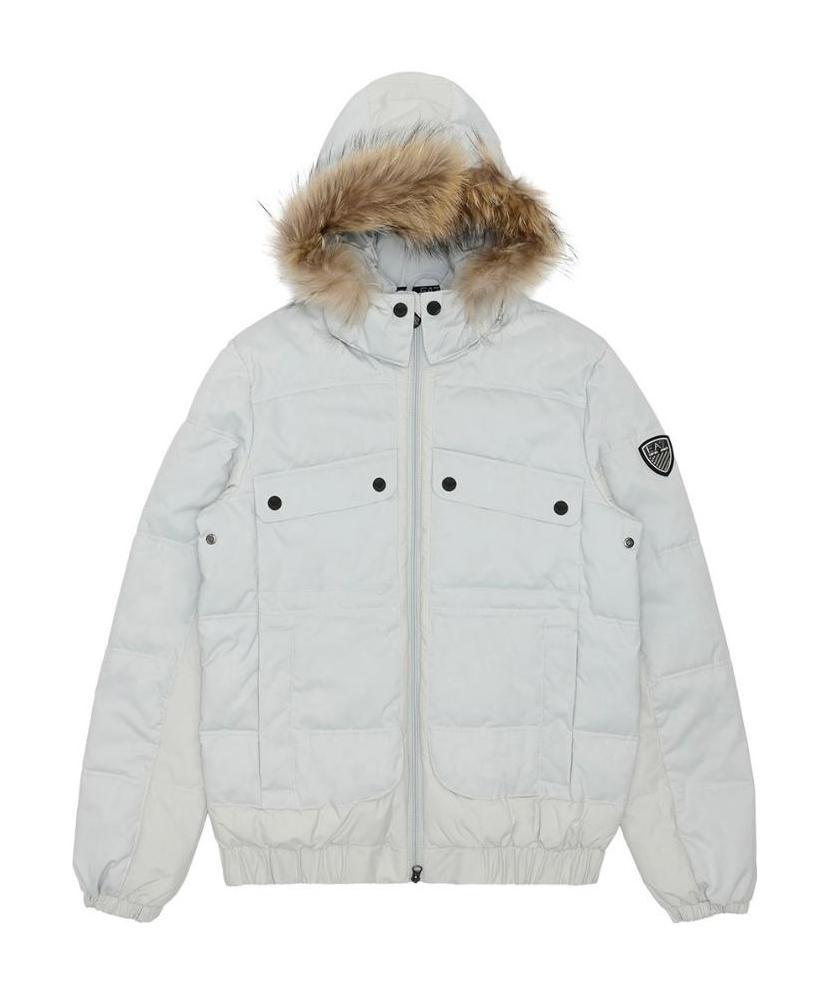Ea7 Hooded Casual Jacket In White