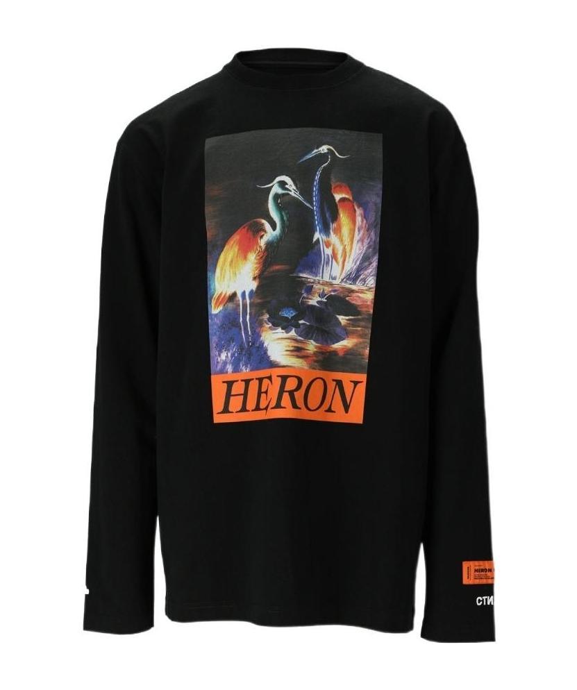 Heron Preston Logo Details T-shirt In Black