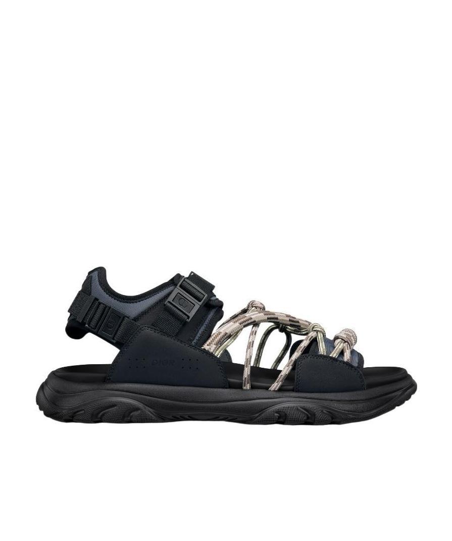 Dior Homme H-town Sandals Shoes In Black/beige