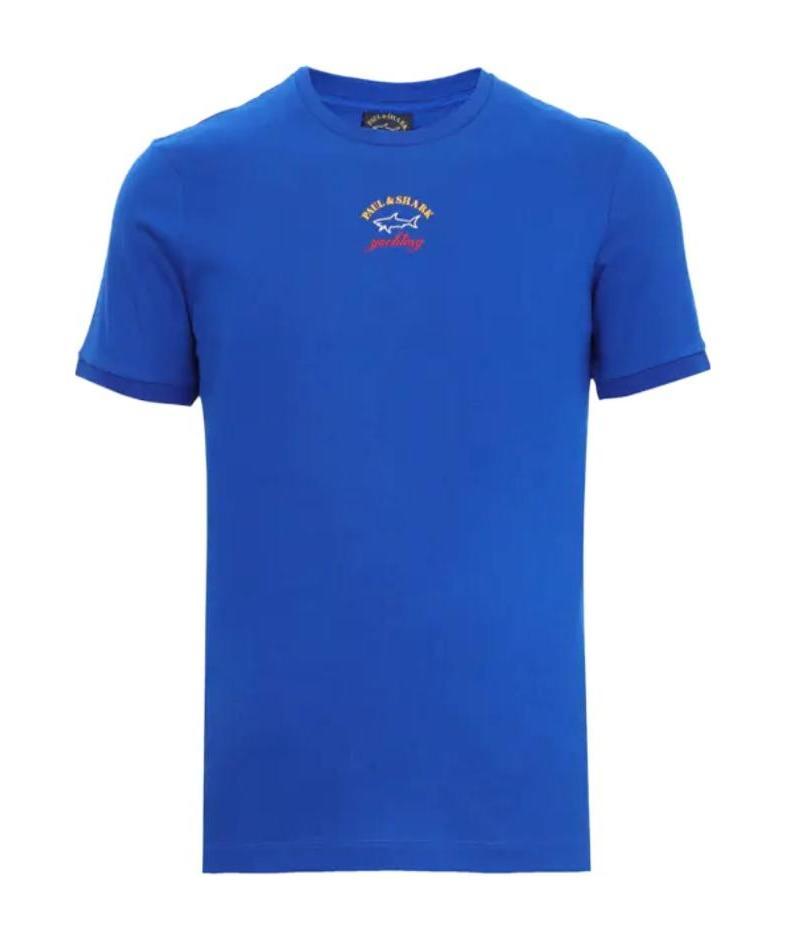 Shop Paul & Shark Logo Details T-shirt In Blue