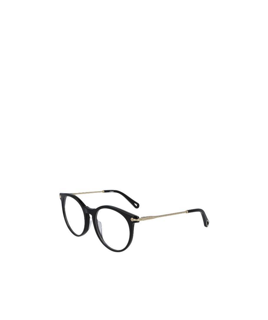 Chloé Round-framed Glasses In Black