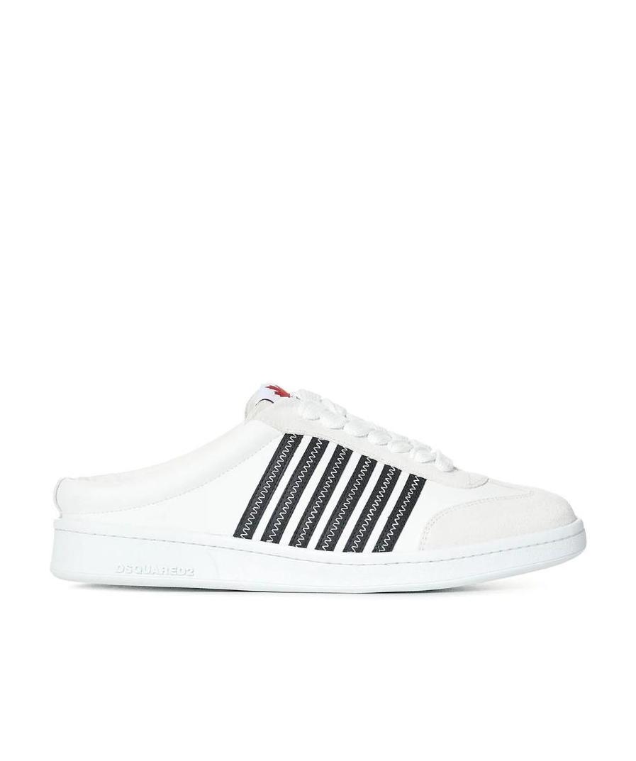 Dsquared2 Side Striped Muller Casual Shoes In White