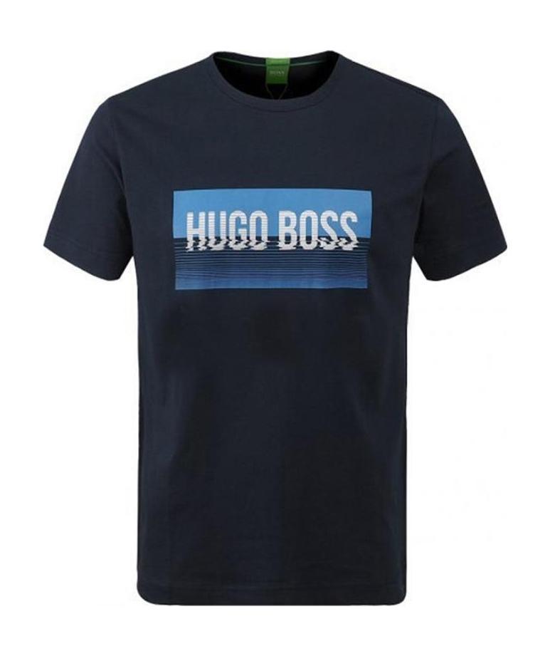 Hugo Boss Logo Short-sleeved T-shirt In Black