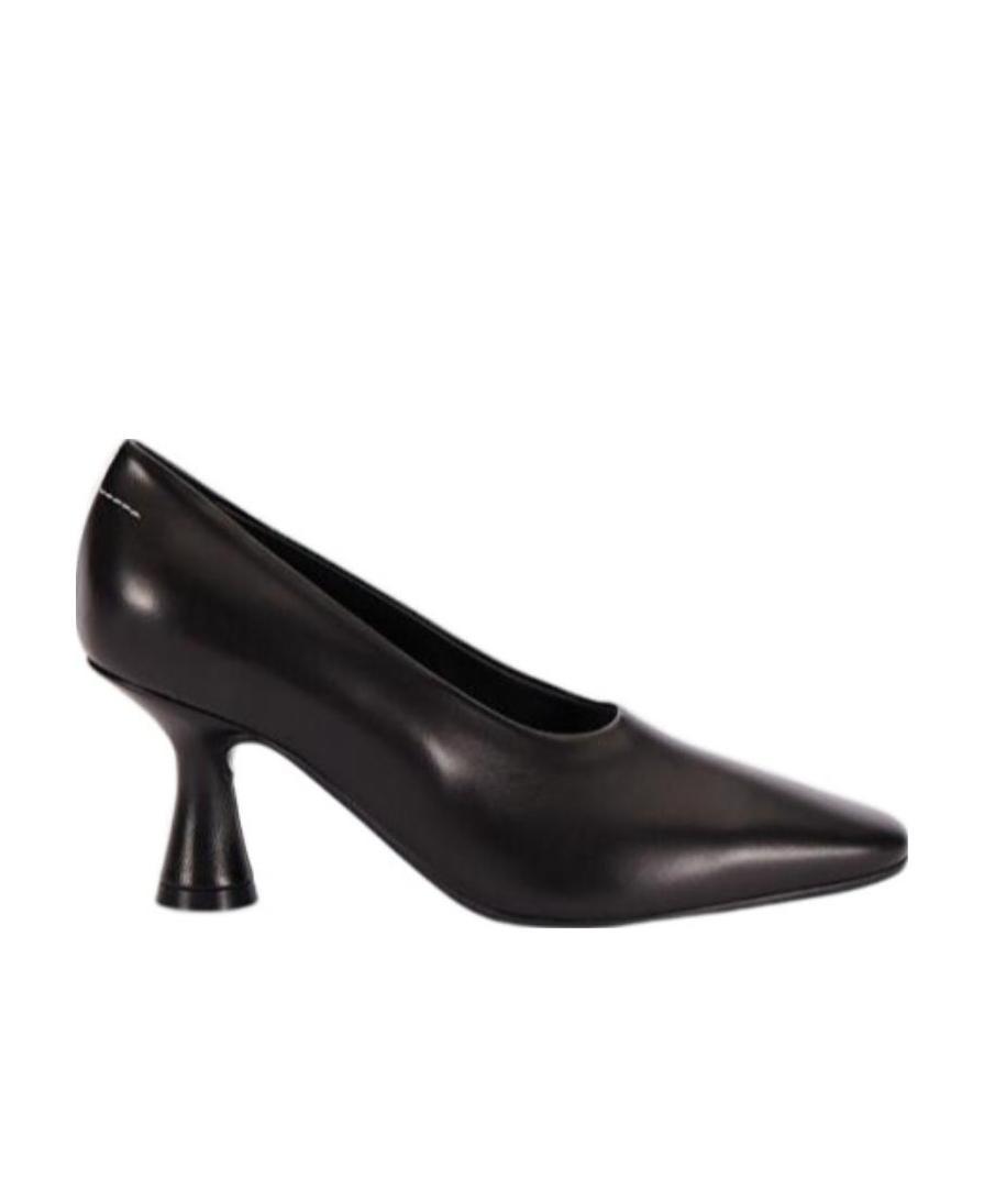 Shop Mm6 Maison Margiela Almond Toe Pumps In Black