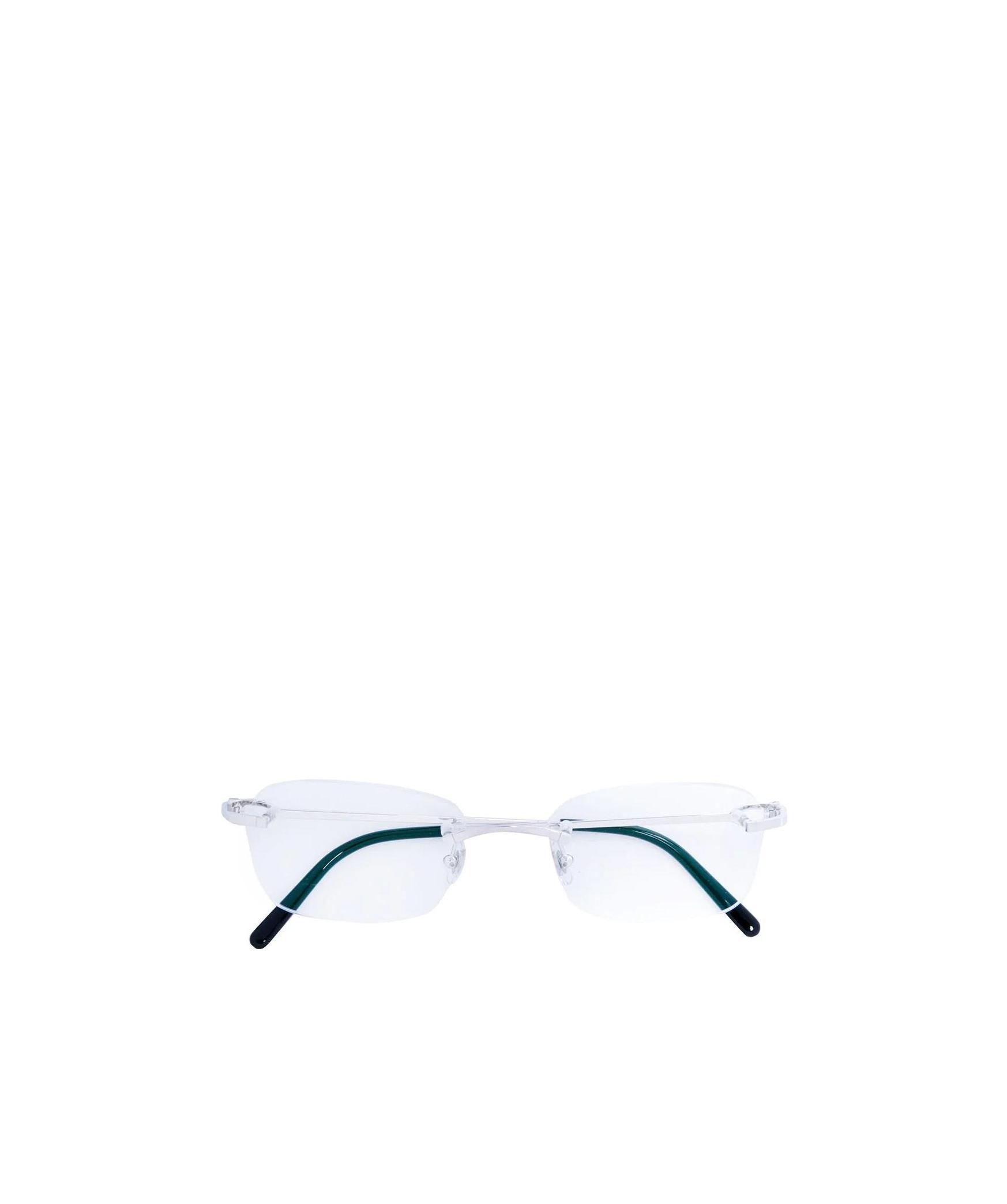 Cartier C Décor Rimless Rectangular-frame Glasses In White