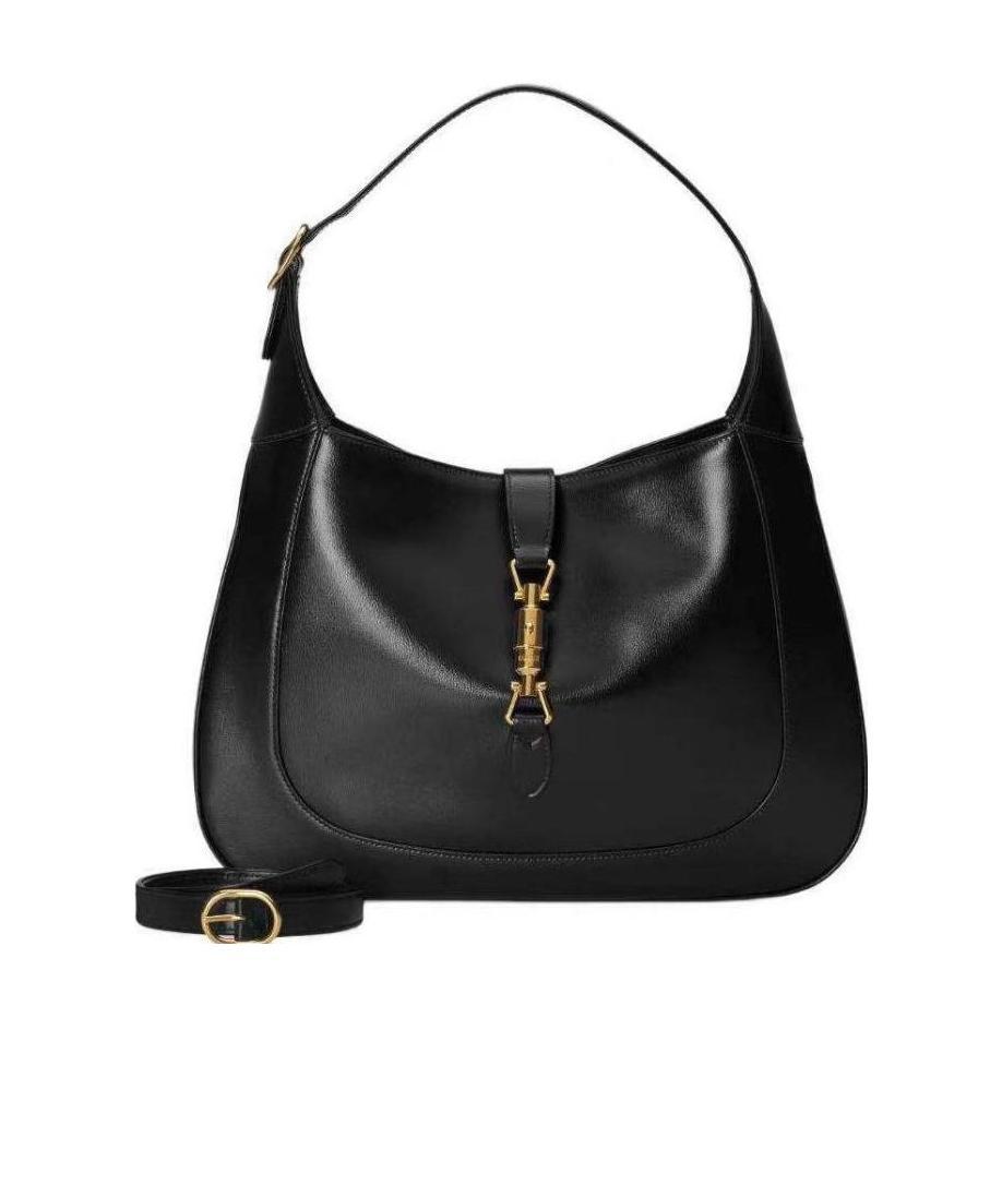 Gucci Women Jackie 1961 Medium Leather Shoulder Bag In Black