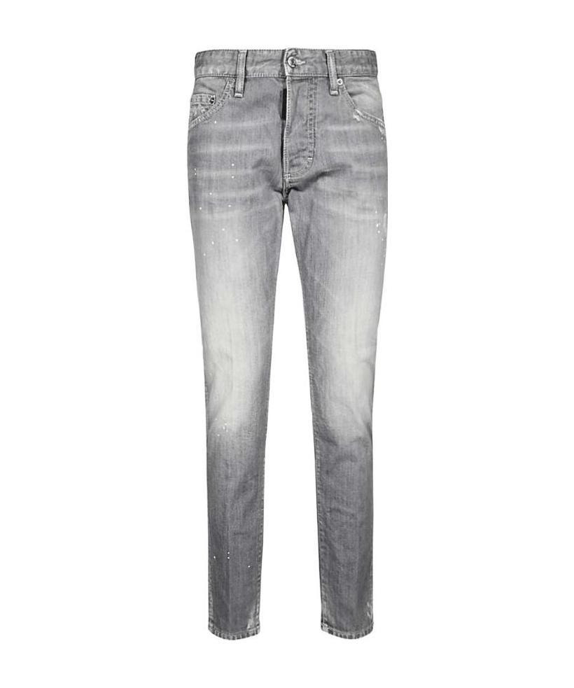 Dsquared2 Logo Details Jeans In Gray