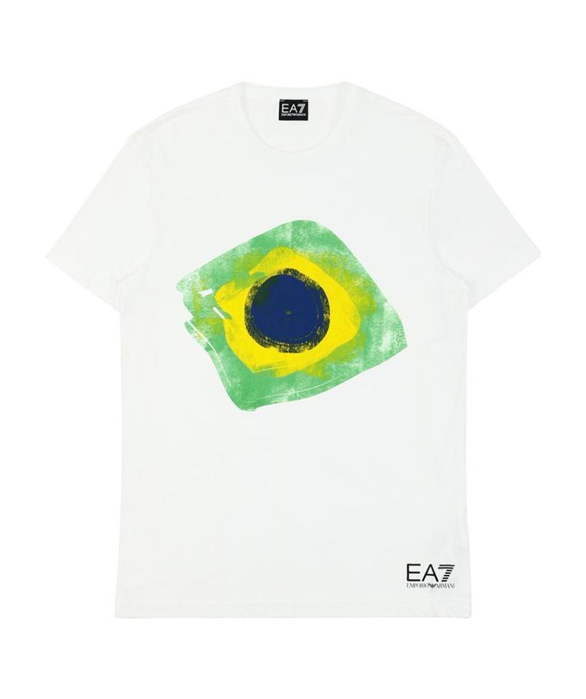 EA7 LOGO ROUND NECK T-SHIRT