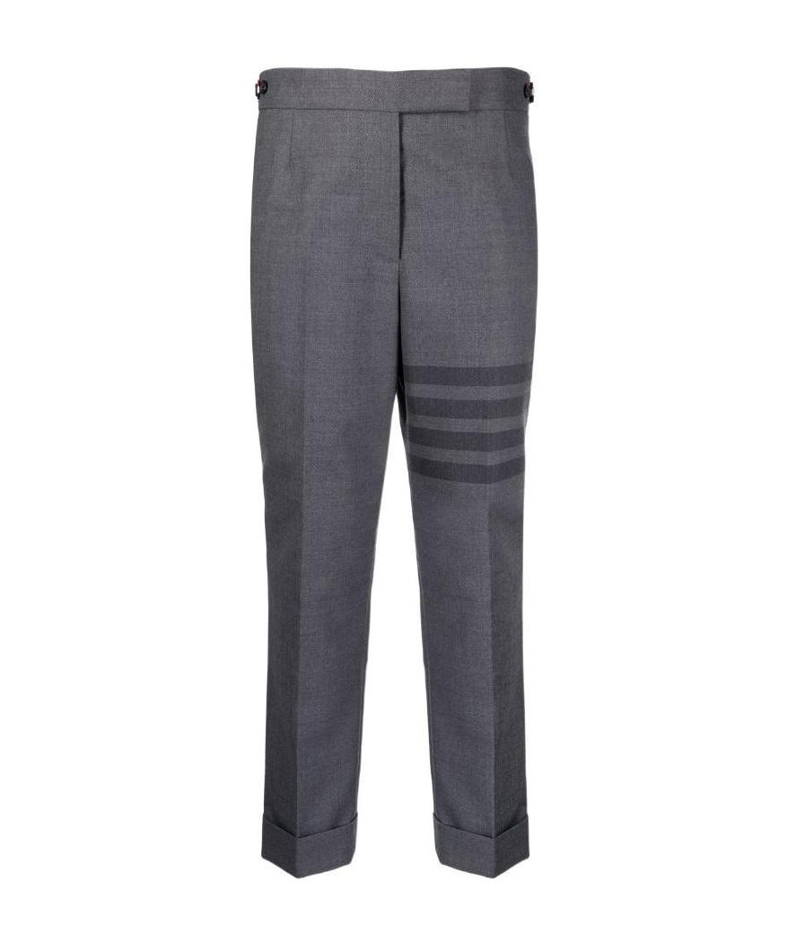 Thom Browne Low Rise School Uniform Skinny Trousers In Black